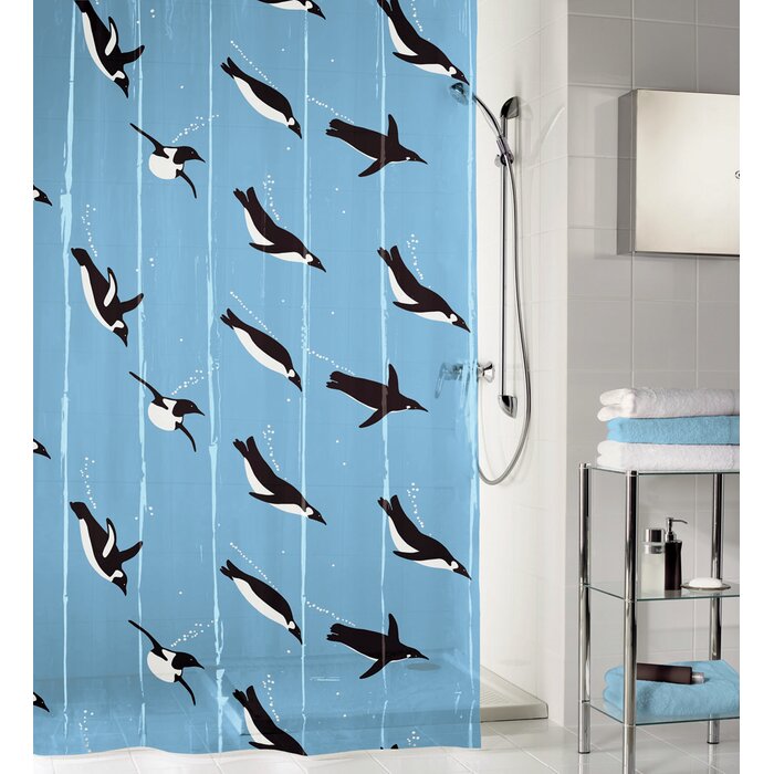 Symple Stuff Penguin Shower Curtain | Wayfair.co.uk